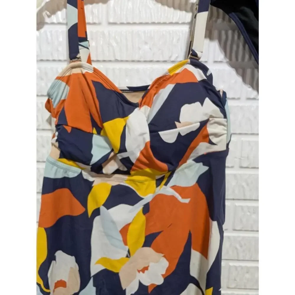 Chic EVRI 2X Floral Tankini Swim Set